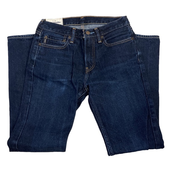 Kids Abercrombie New Sz:16 Boys Slim Straight Blue Jeans - Picture 4 of 8